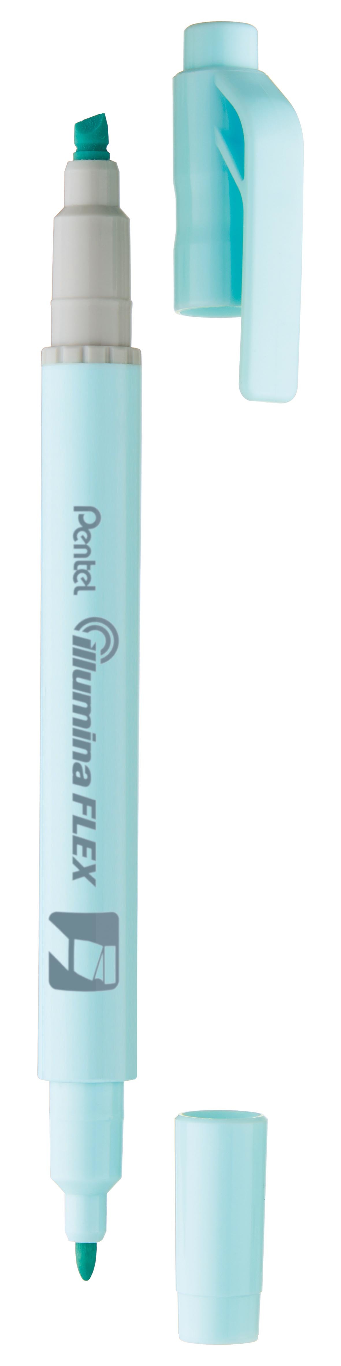 PENTEL Marker illumina FLEX SLW11P-SE bleu clair pastel