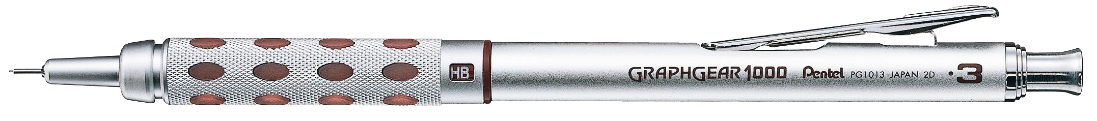 PENTEL Graphgear 0.3mm XPG1013-E silber/braun