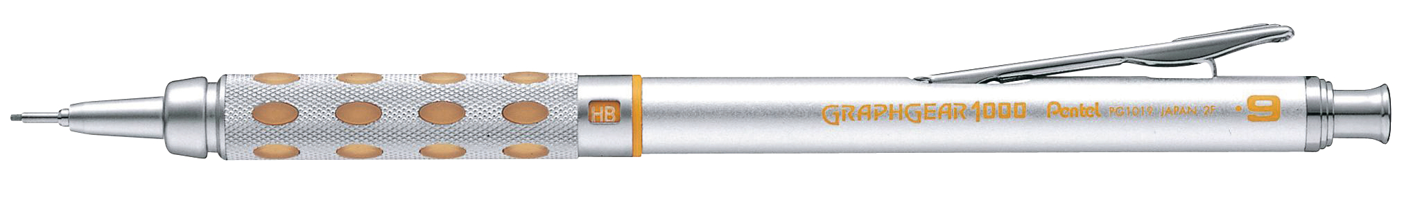 PENTEL Graphgear 0.9mm XPG1019-G silber/gelb