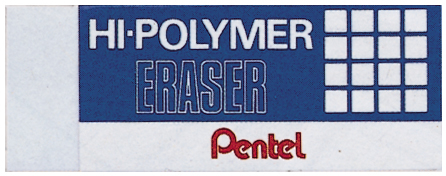 PENTEL Radierer Hi-Polymer ZEH10ST weiss 65x24,5x12,5mm