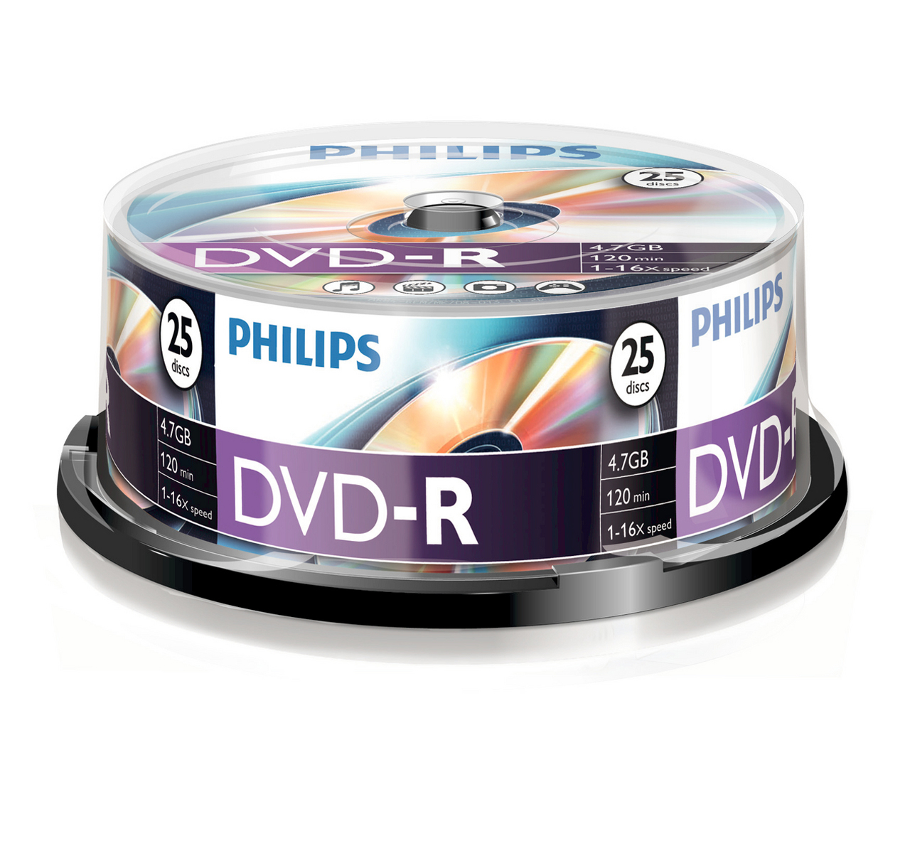 PHILIPS DVD-R Spindle 4.7GB 5749 16x 25 Pcs 16x 25 Pcs
