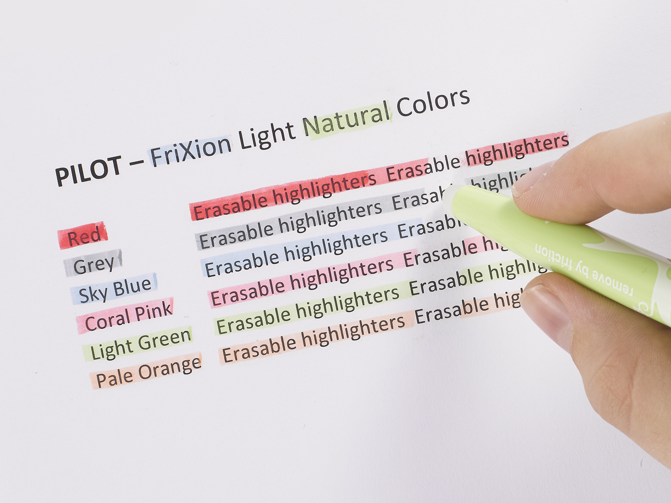 PILOT FriXion Light 3.3-4mm 170.007.97 natural - ass. 6 pcs.