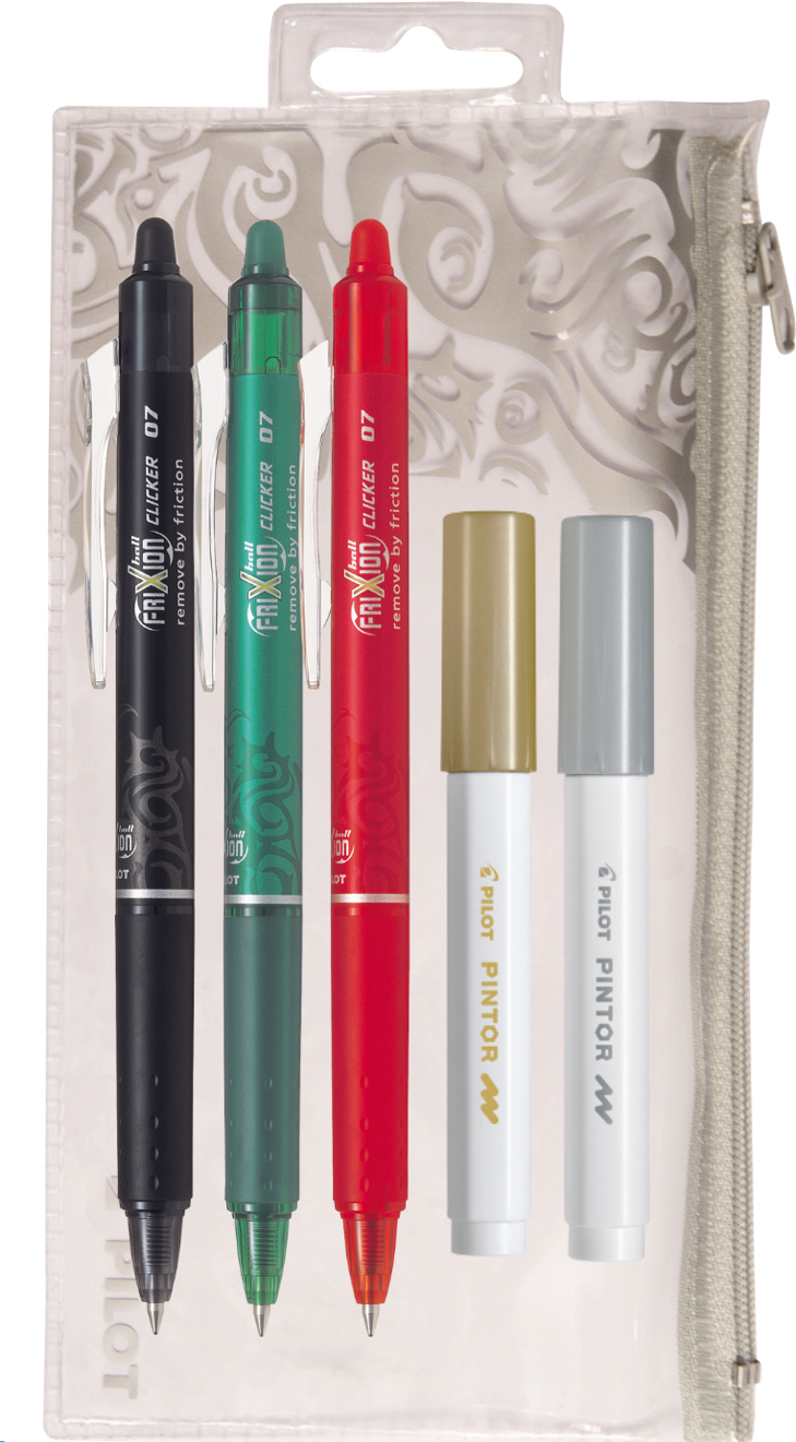PILOT Penholder X-Mas 199.195.12 Frixion Clicker + Pintor 5 Stk