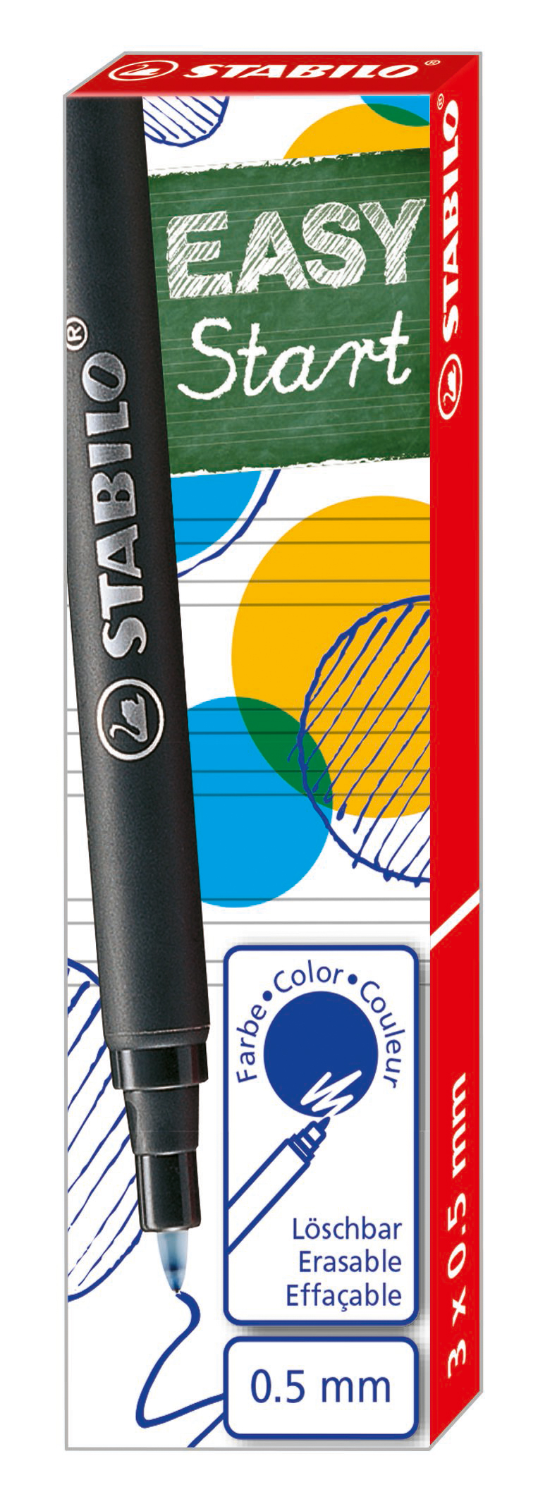 PILOT EASYoriginal Patronen 0,5mm 6890/041 blau 3 Stück