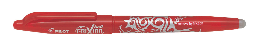 PILOT Roller FriXion Ball 0.7mm BL-FR7-R rouge, rechargeable, corrig.
