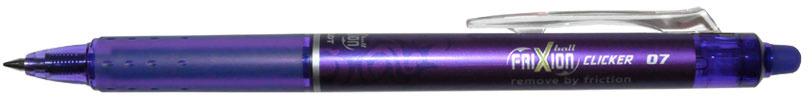 PILOT Frixion Clicker 0.7mm BLRTFR7V violet, recharg.,corrig. violet, recharg.,corrig.
