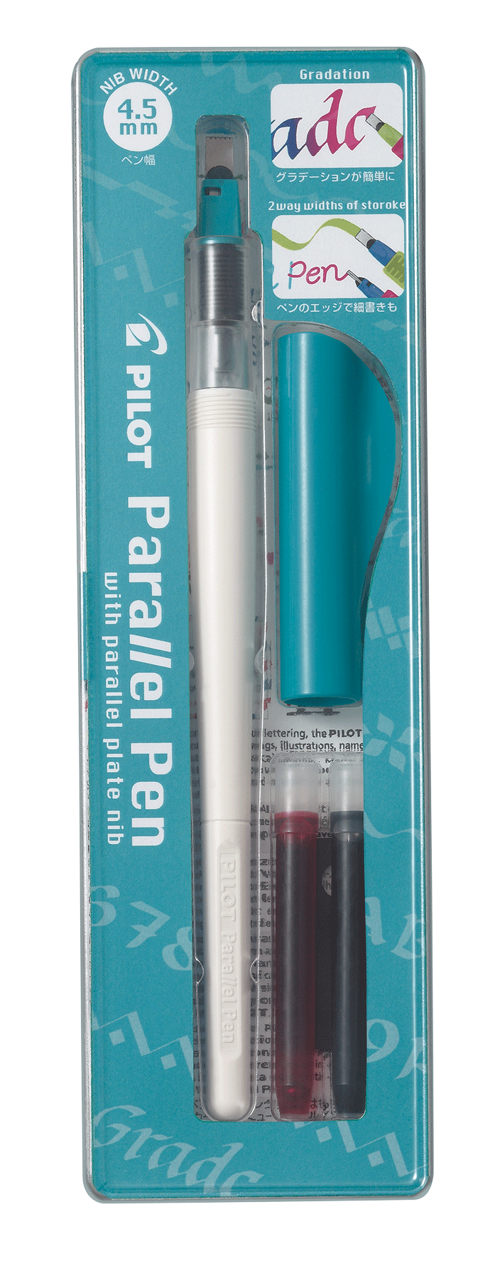 PILOT Calligraphie au stylo plume FP3-38N-SS Parallel pen 4.5 Bleu clair Parallel pen 4.5 Bleu clair