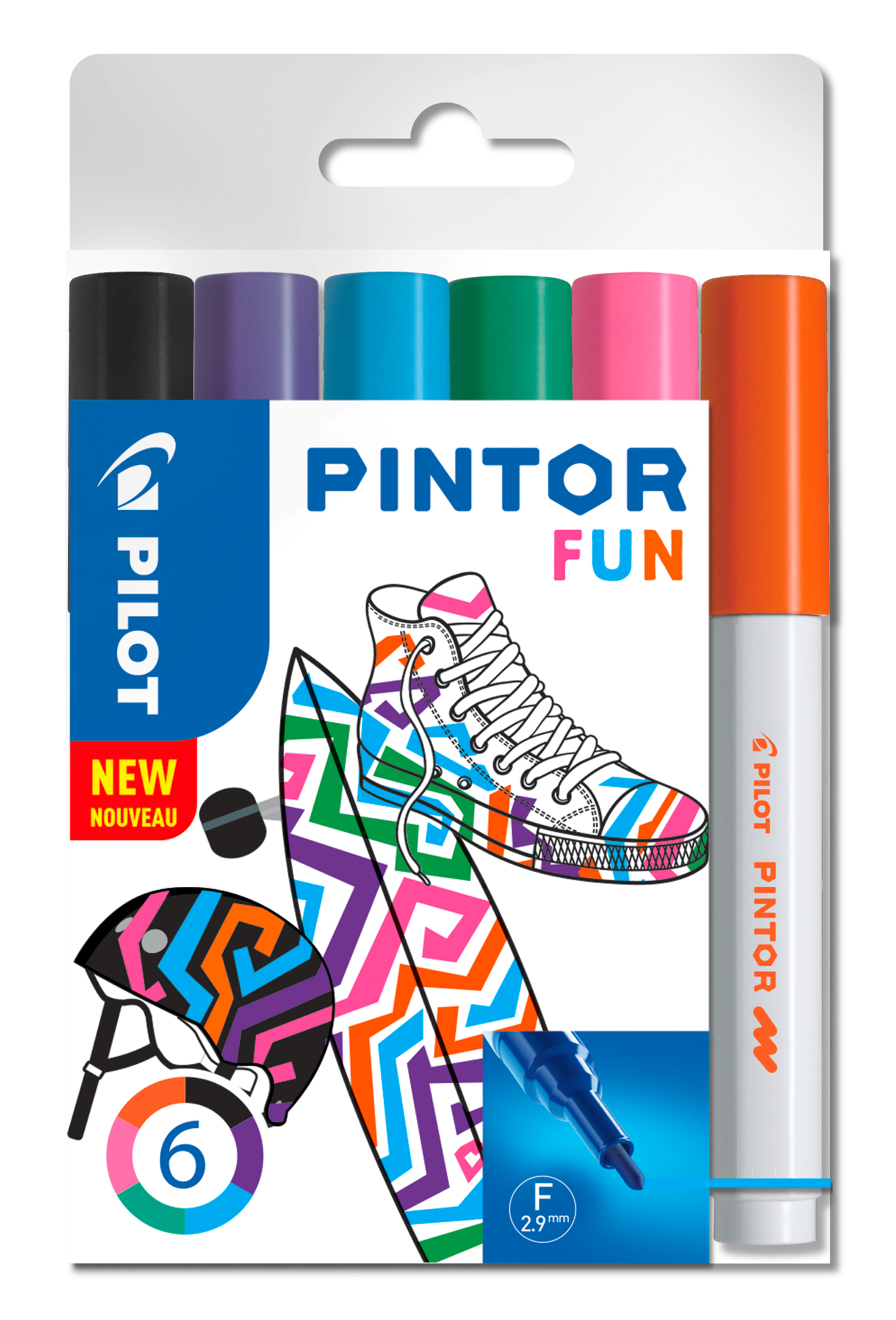 PILOT Marker Set Pintor Creative EF S6/0537465 6 couleurs