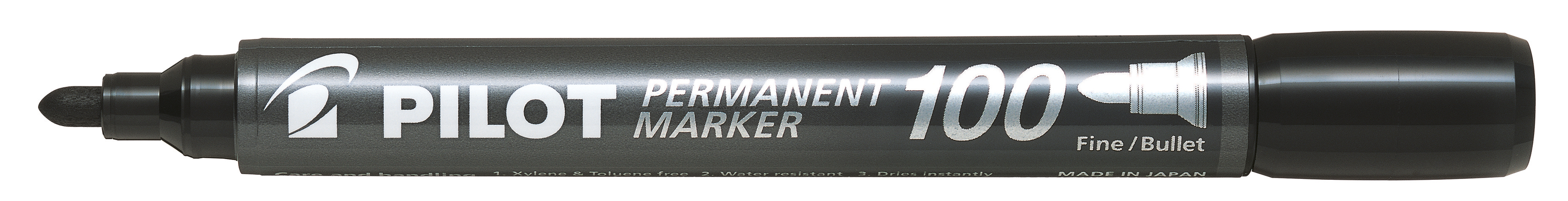 PILOT Permanent Marker 100 1mm SCA-100-B Round Tip noir Round Tip noir