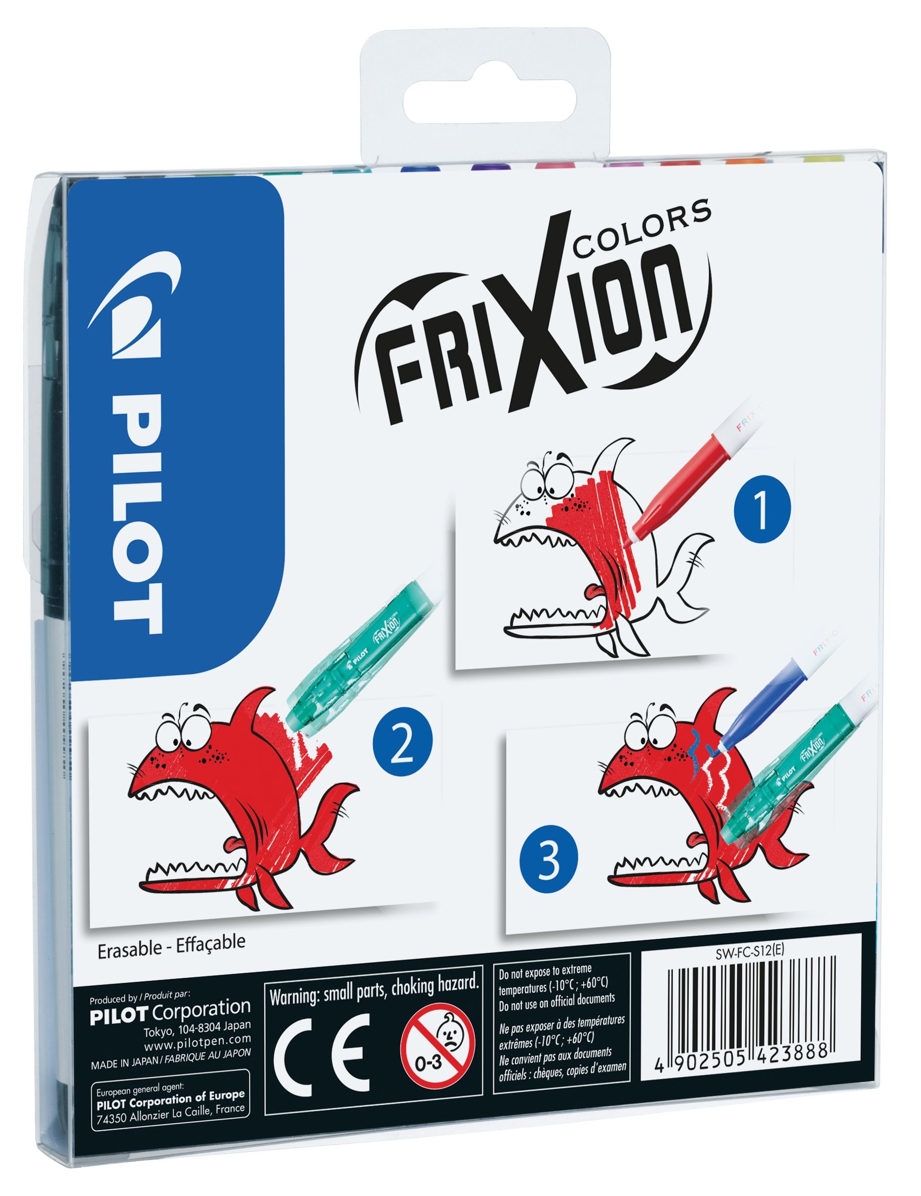 PILOT Frixion Colors SW-FC 12 pcs., étui