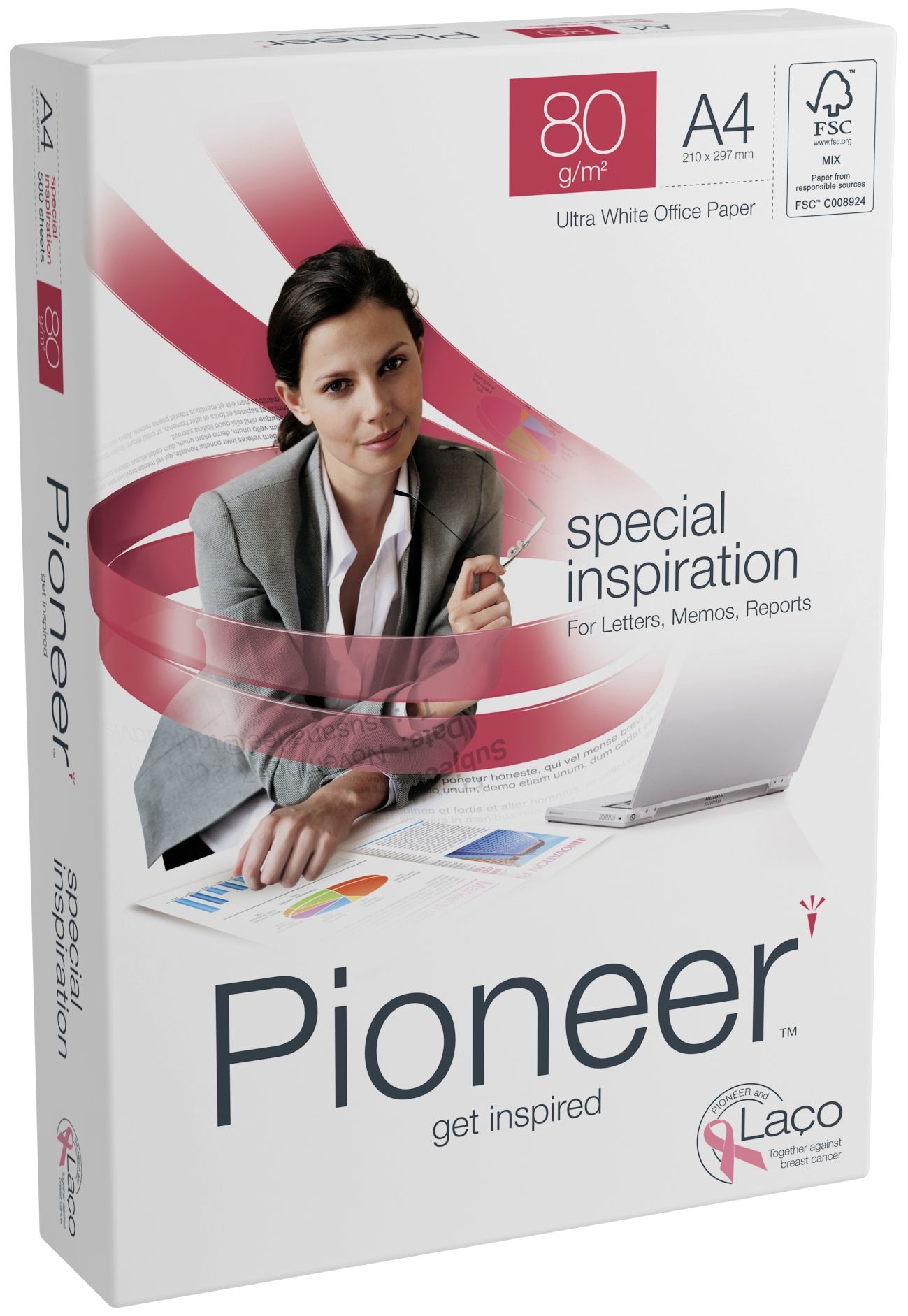 PIONEER Papier Inspiration A4 406946 80g blanc 500 feuilles