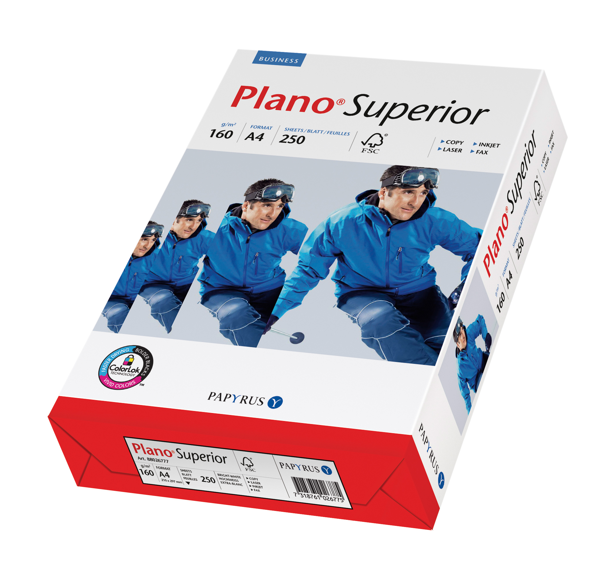 photo PLANO SUPERIOR Papier à copie A4 88026787 160g, blanc 250 feuilles