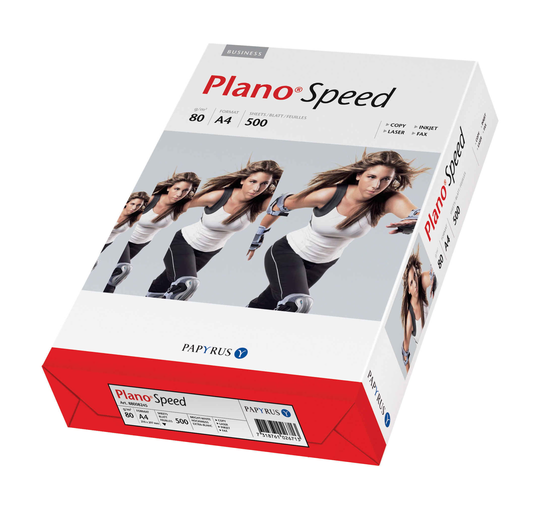 PLANO SPEED Papier à copier A4 88113572 blanc, 80g SB 500 flls. blanc, 80g SB 500 flls.