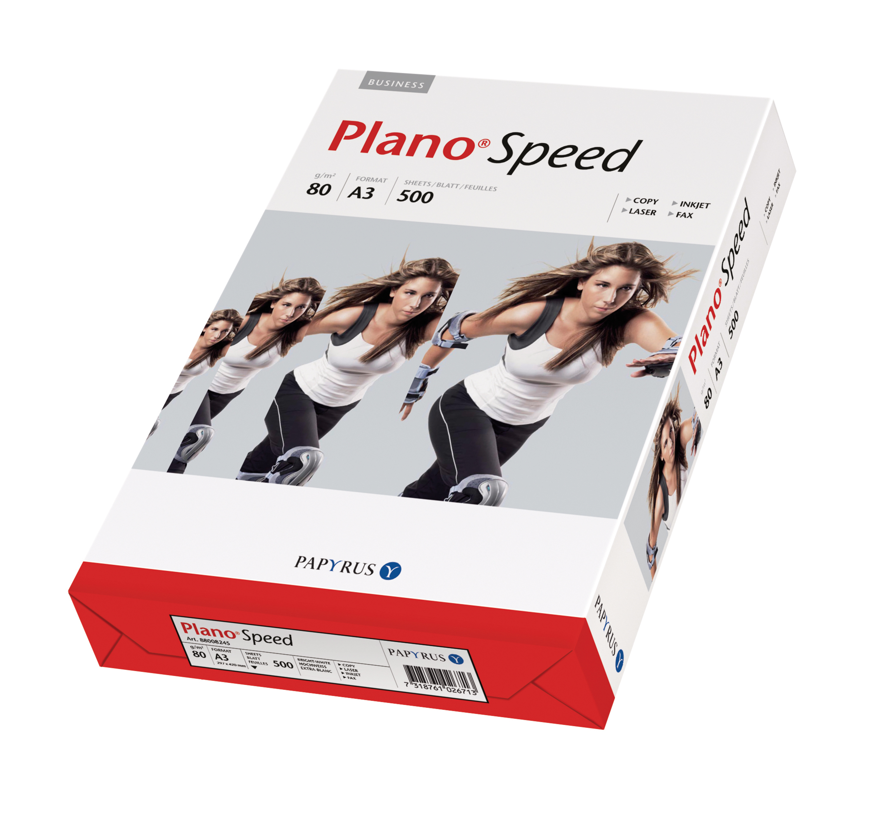 PLANO SPEED Papier à copier A3 88113574 blanc, 80g BB 500 flls. blanc, 80g BB 500 flls.