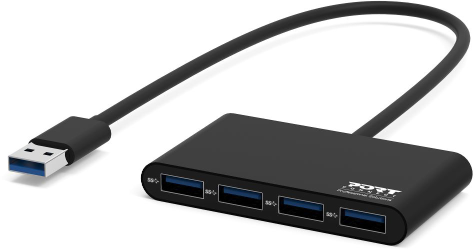 PORT USB Hub 4-ports USB 3.0 900121 black