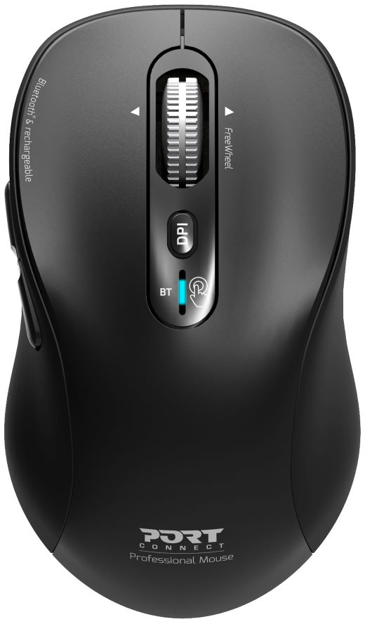 photo PORT Rechargeable BT Mouse PRO 900720 Black, Wireless, Bulk