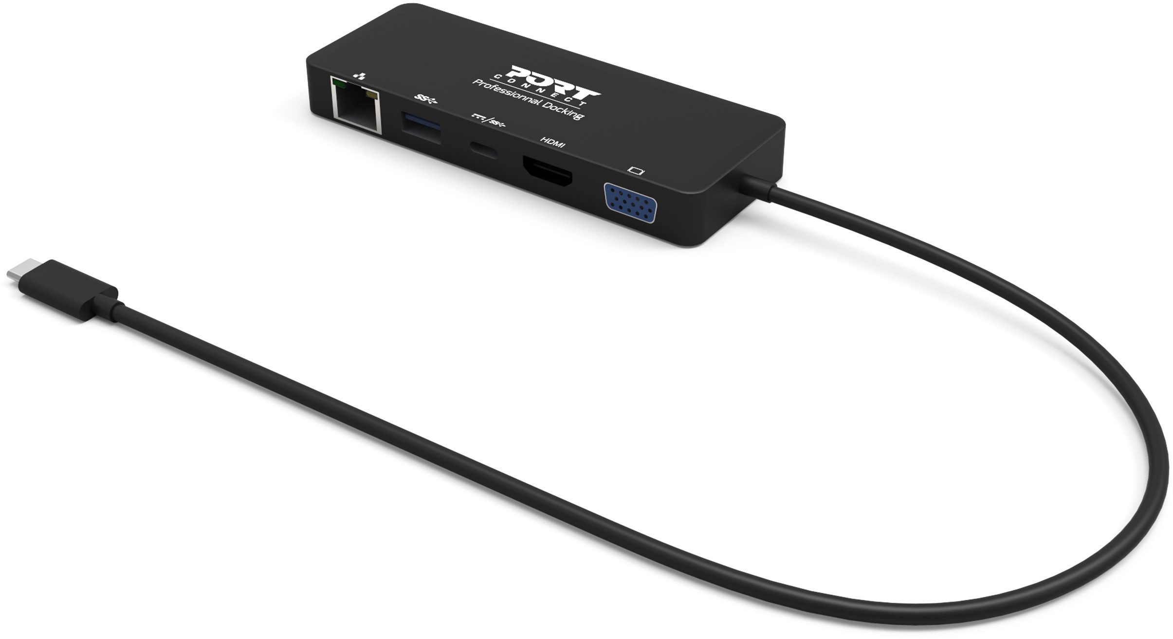 PORT Travel DockingStation-Type-C 901909 HDMI/VGA/USB3.1/USB-C/LAN