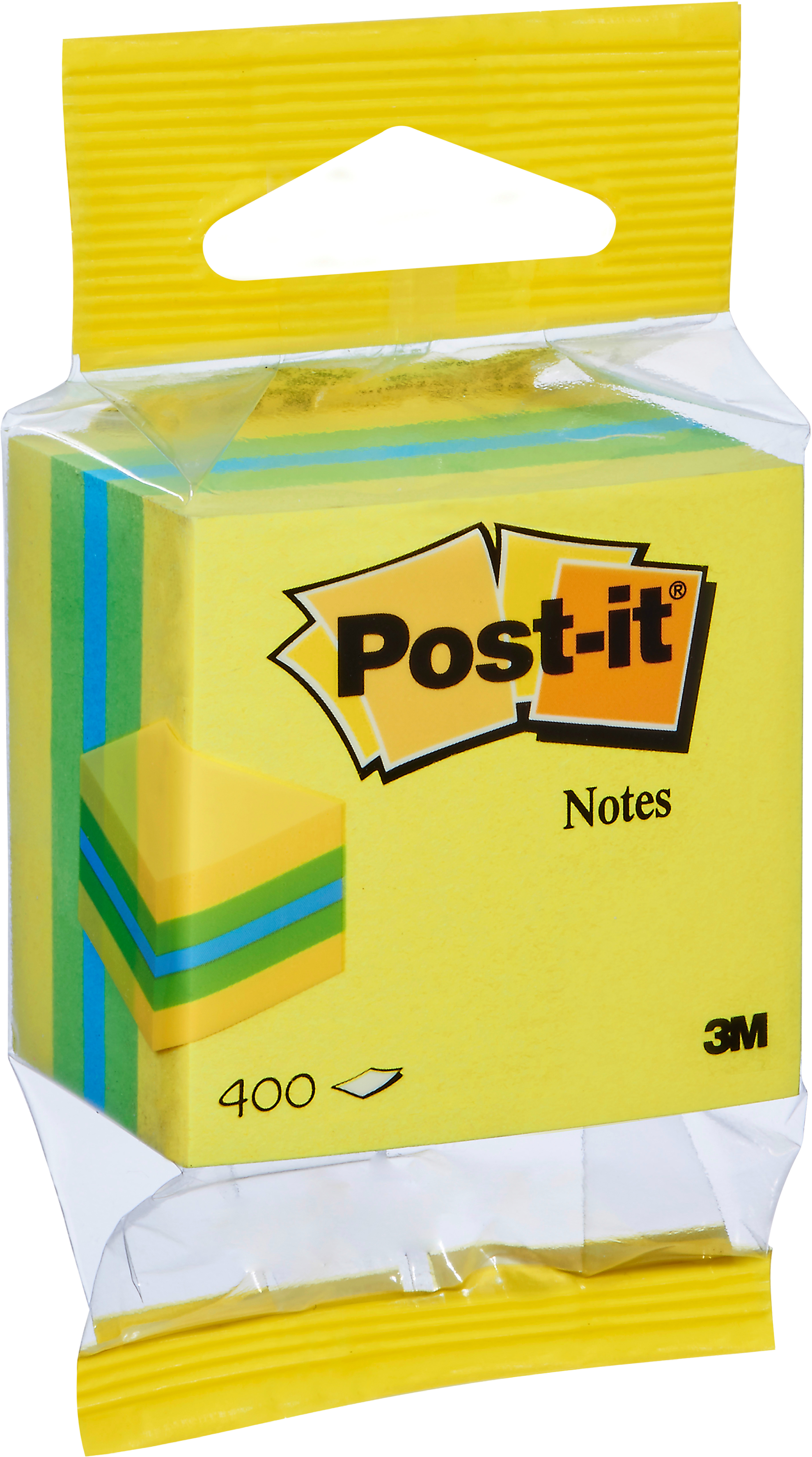 POST-IT Mini Cube 51x51mm 2012-L neon lemon 400 flls.
