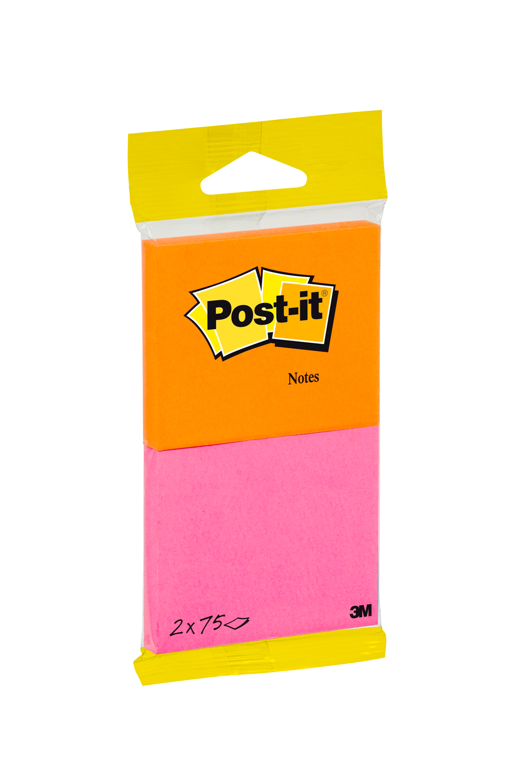 POST-IT Notes 76x63,5mm 6720-PO pink/orange 2x75 flls.