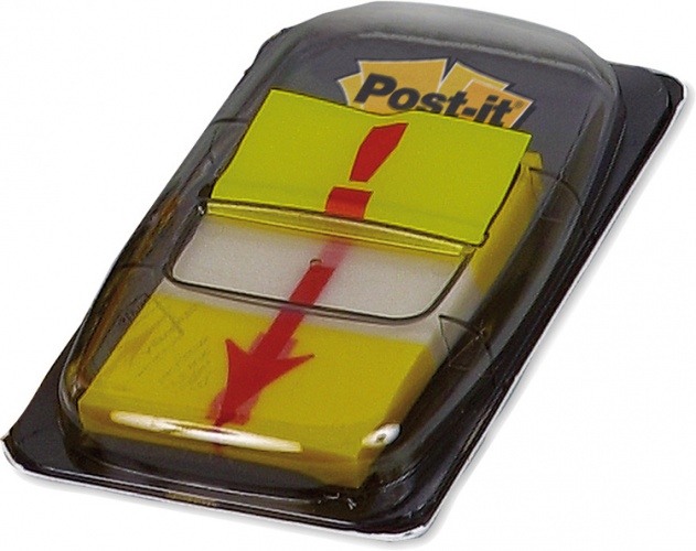 POST-IT Index Tabs Symbole 25.4x43.2mm 680-33 point d'exclamation/50 tabs