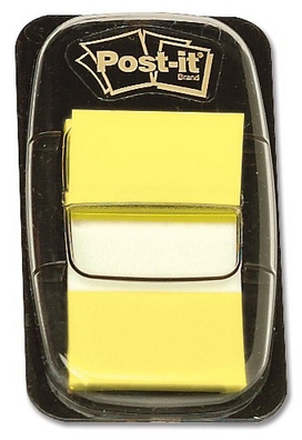 POST-IT Haftmarker Index 25,4x43,2mm gelb transparent + Dispenser<br>