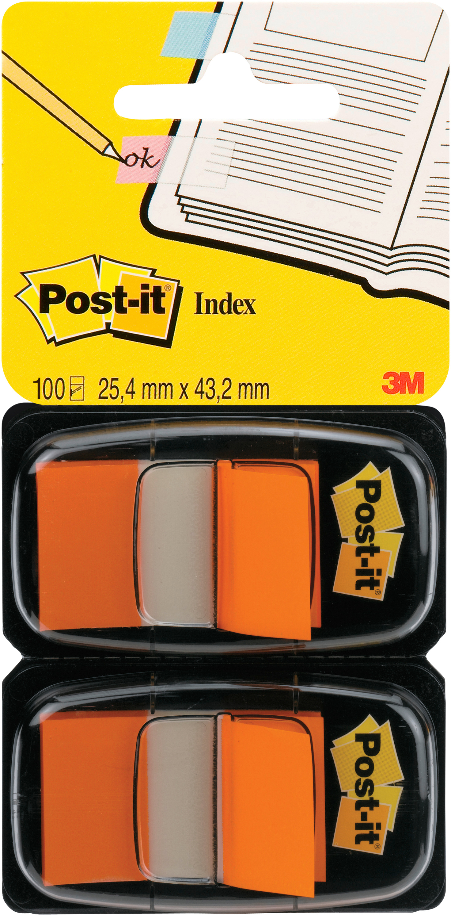 POST-IT Index 2-set 25,4x43,2mm 680-O2 orange 2x50 pcs.