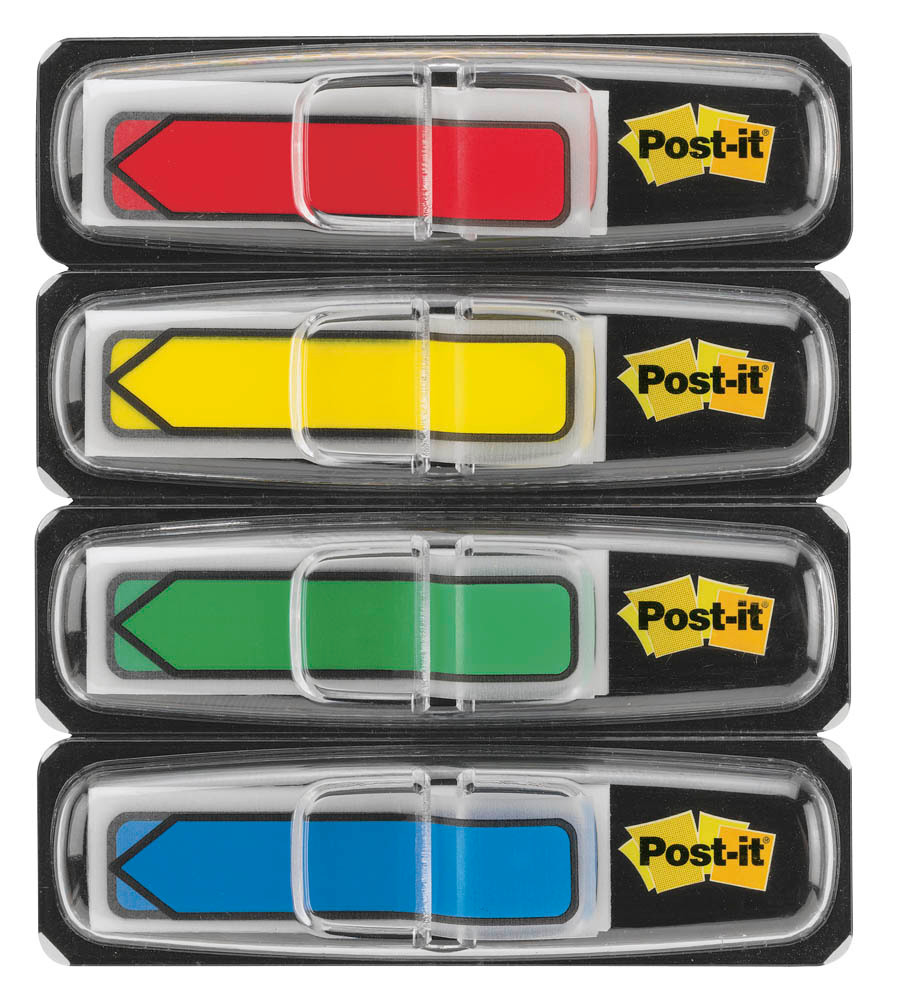 POST-IT Index flèche 43.1x11.9mm 684-4ARR3 4-couleurs/4x24 tabs