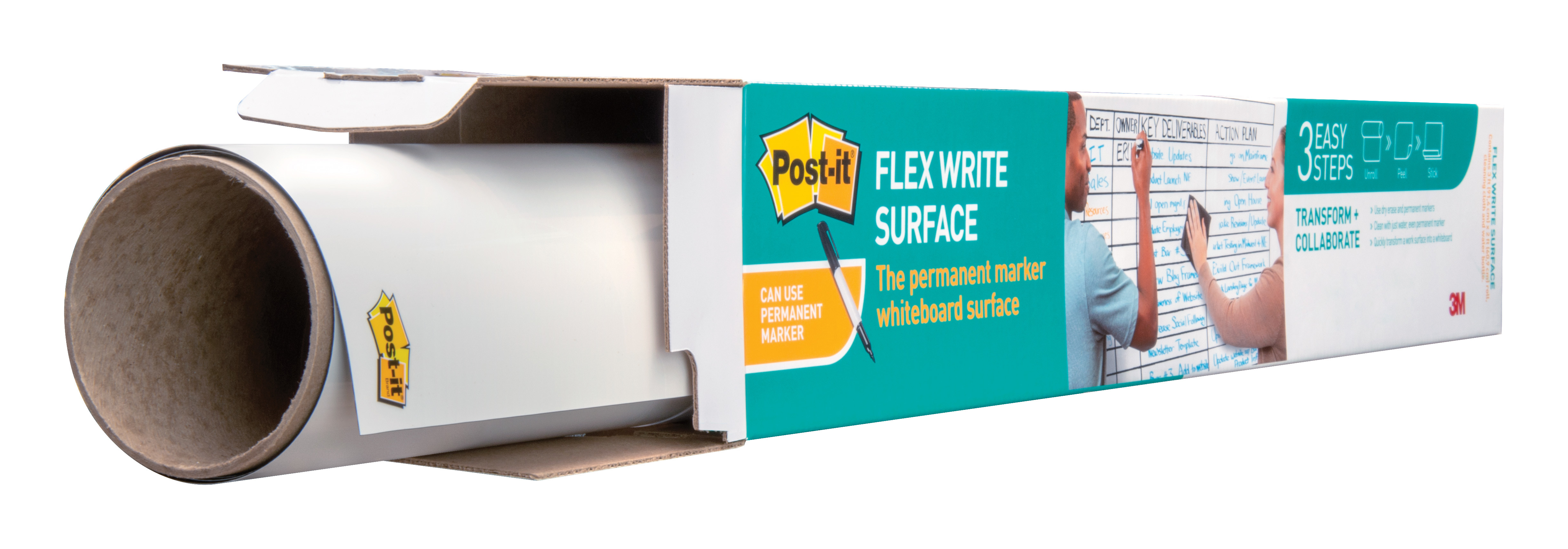 POST-IT Flex Write Surface Film FWS3X2 weiss 60x90cm