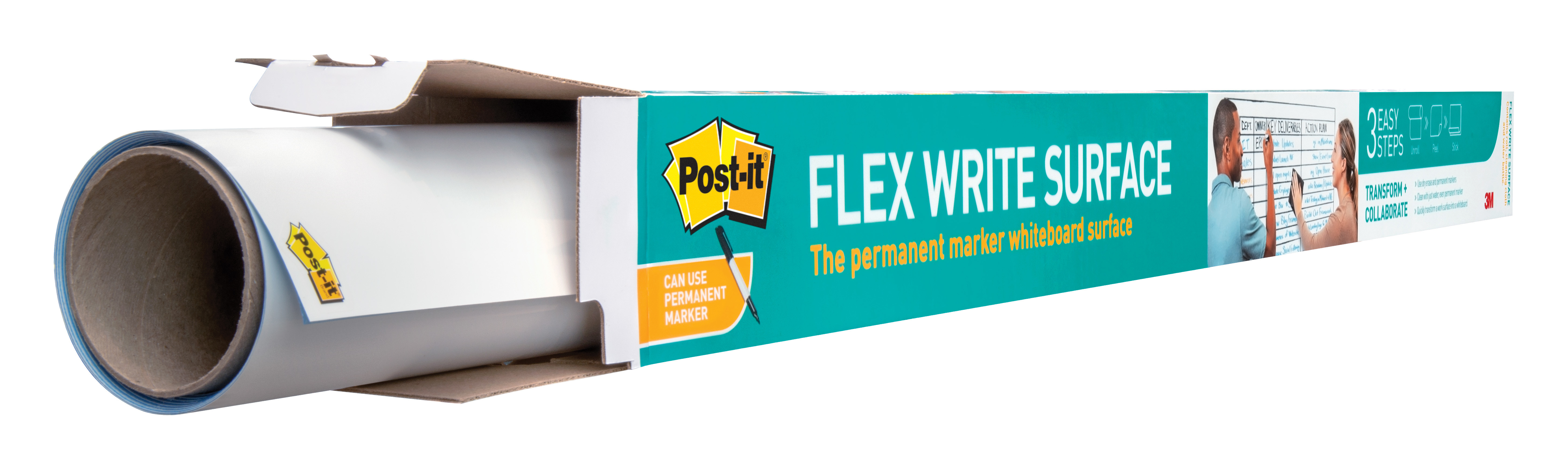 POST-IT Flex Write Surface Film FWS4X3 weiss 90x120cm