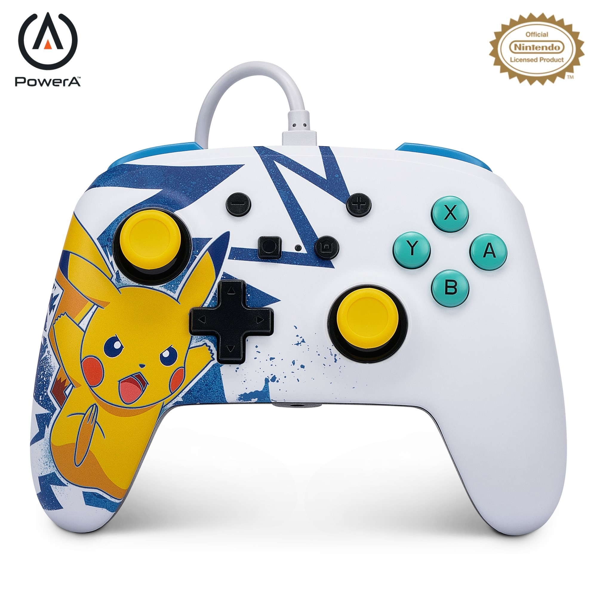 POWER A Enhanced Wired Controller NSGP0041-01 Pikachu High Voltage, NSW Pikachu High Voltage, NSW