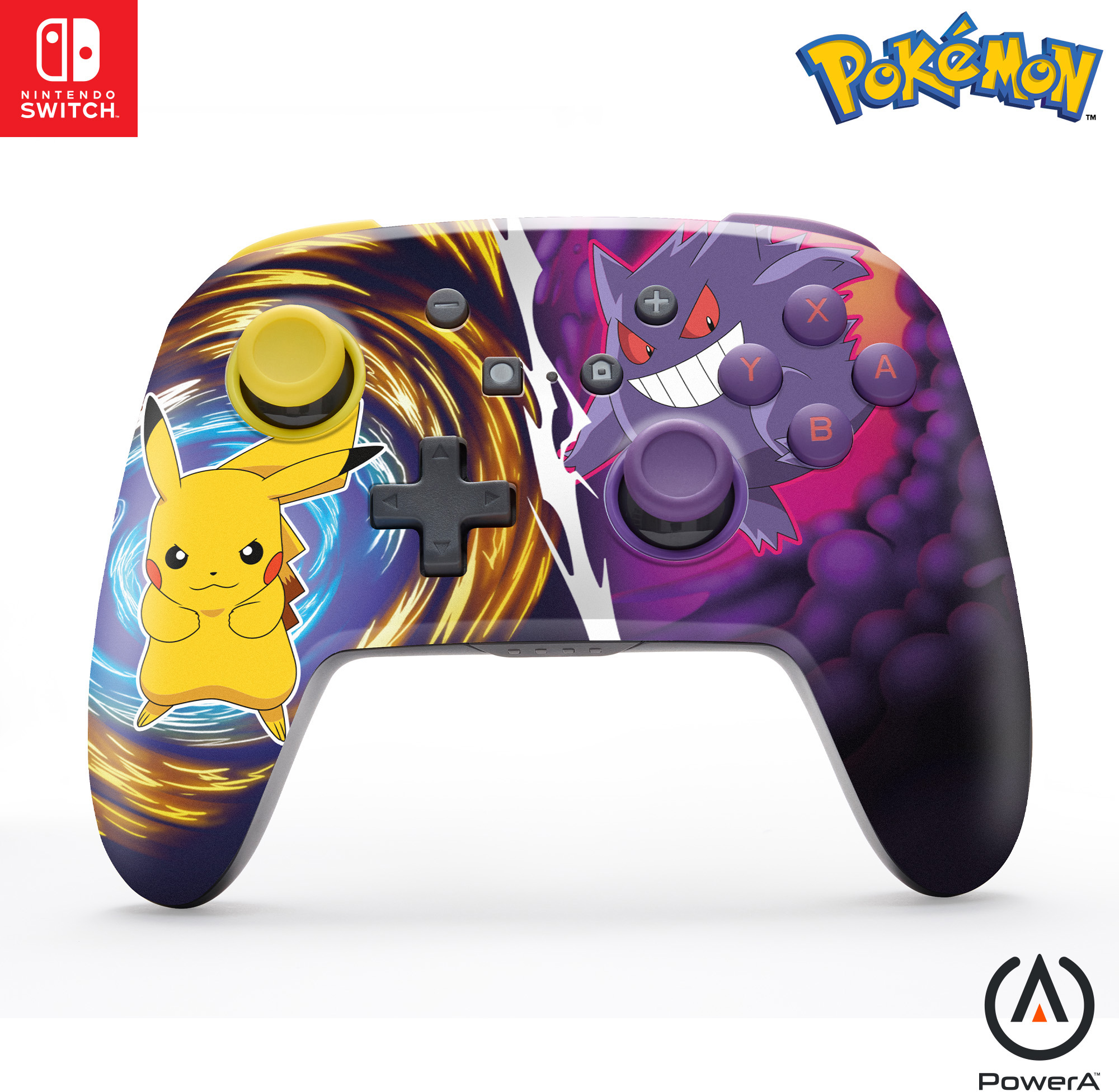 photo POWER A Enhanced Wireless Ctrl. NSGP0420-01 NSW, Pikachu vs. Gengar