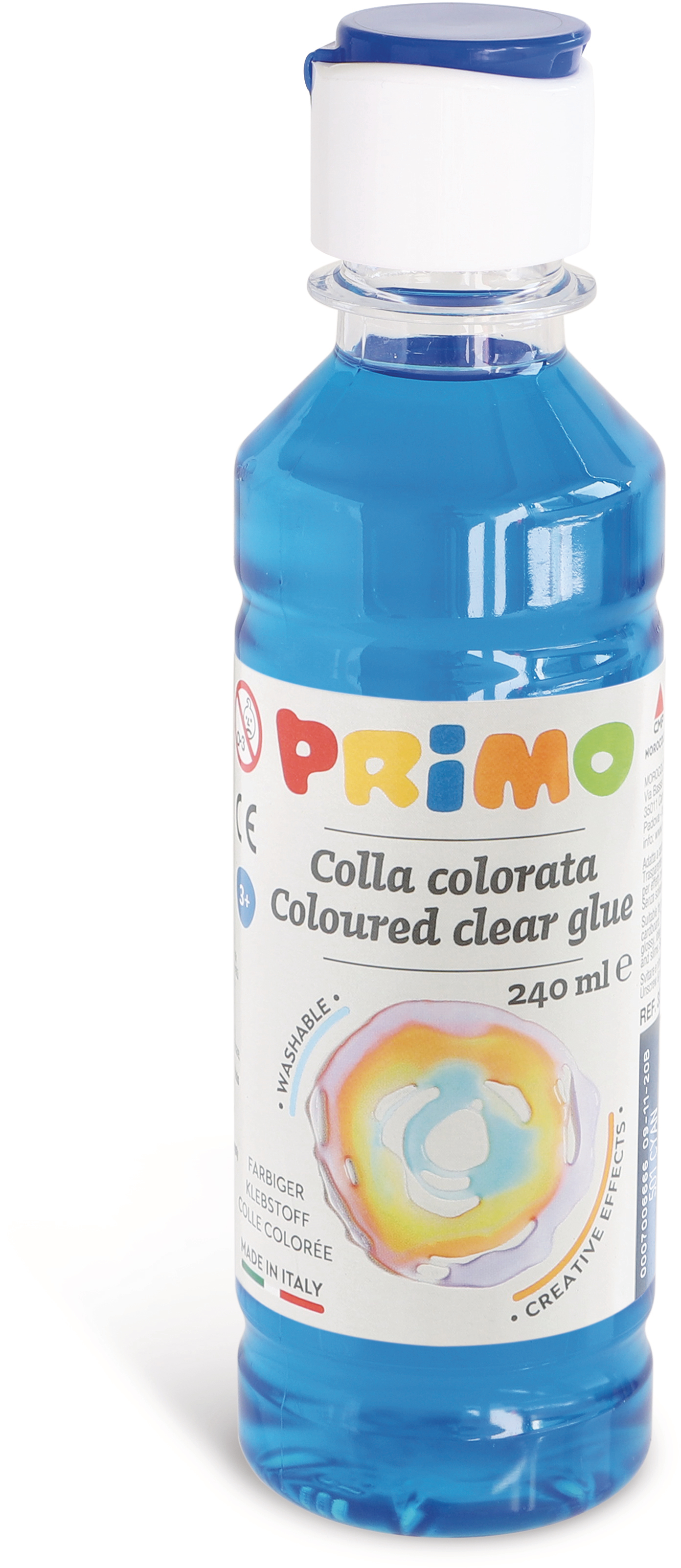 PRIMO Colle à l'eau 240 ml 004557-501 cyan cyan
