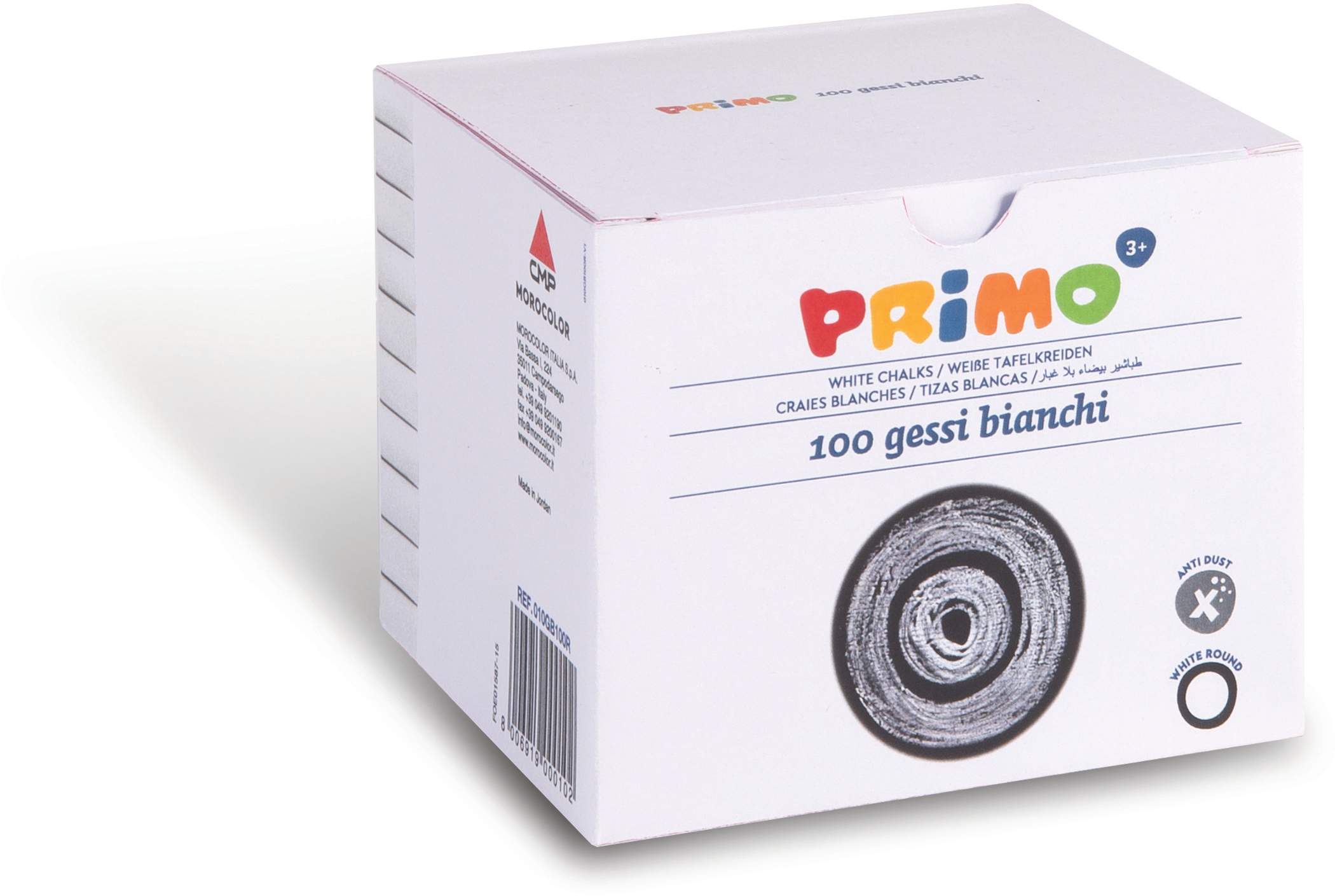 photo PRIMO Craie ronde 010GB100R blanc, ronde 100 pcs.