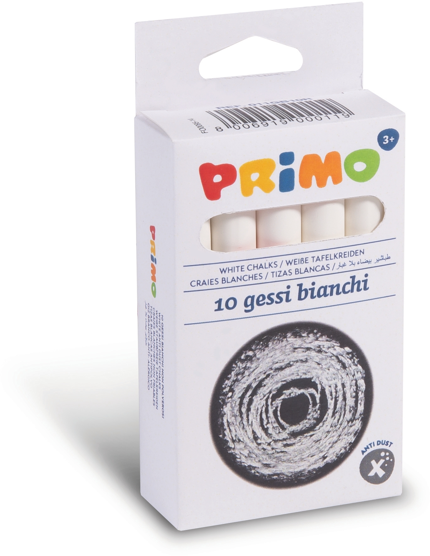 photo PRIMO Craie ronde 011GB10R blanc, ronde 10 pcs.