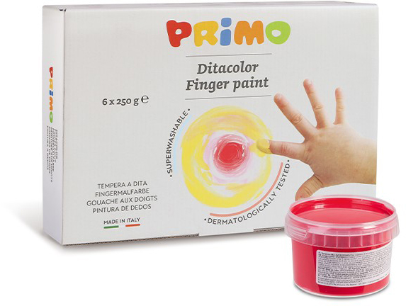 PRIMO peinture au doigt 6x250g 222TD6G Box