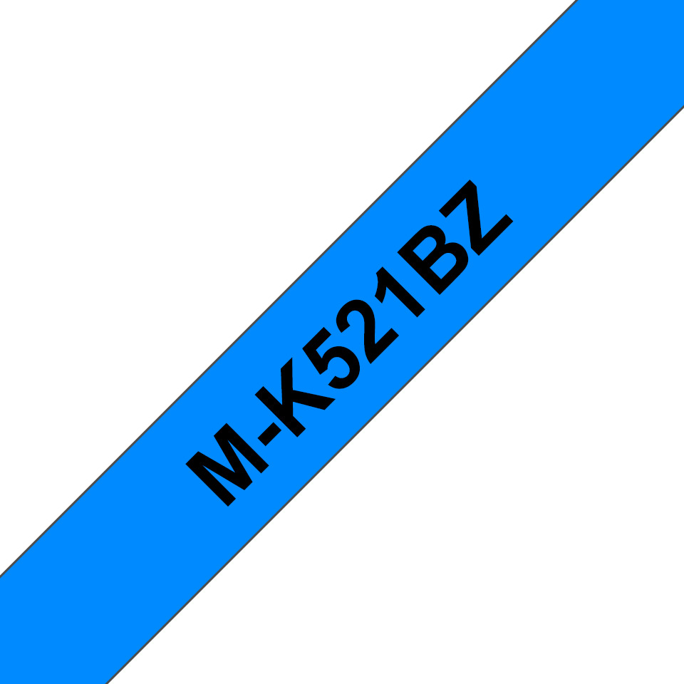 PTOUCH Ruban, non laminé noir/bleu M-K521 pour PT-65/75/85/110 8m x 9 mm