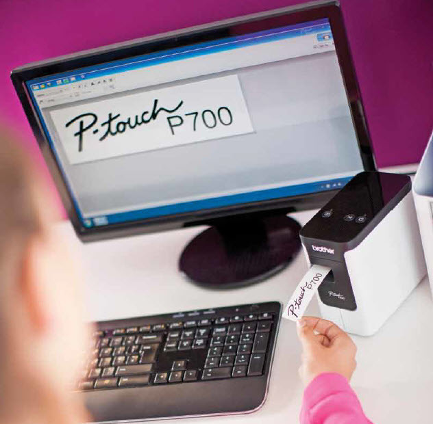 PTOUCH Titreuse avec PT-P700 adapteur et ruban