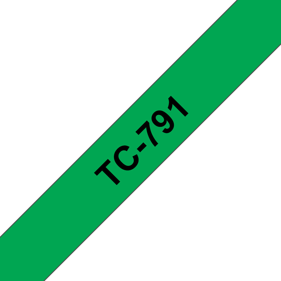 PTOUCH Ruban, laminé noir/vert TC-791 PT-3000 9 mm