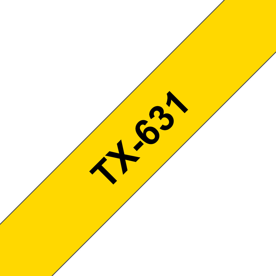 PTOUCH Ruban, laminé noir/jaune TX-631 PT-8000 12 mm