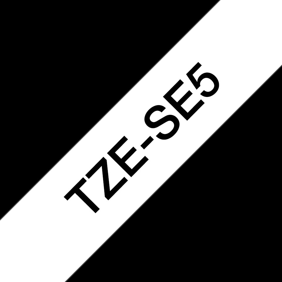 PTOUCH Ruban de sécurité noir/blanc TZE-SE5 pour PT 24 mm pour PT 24 mm