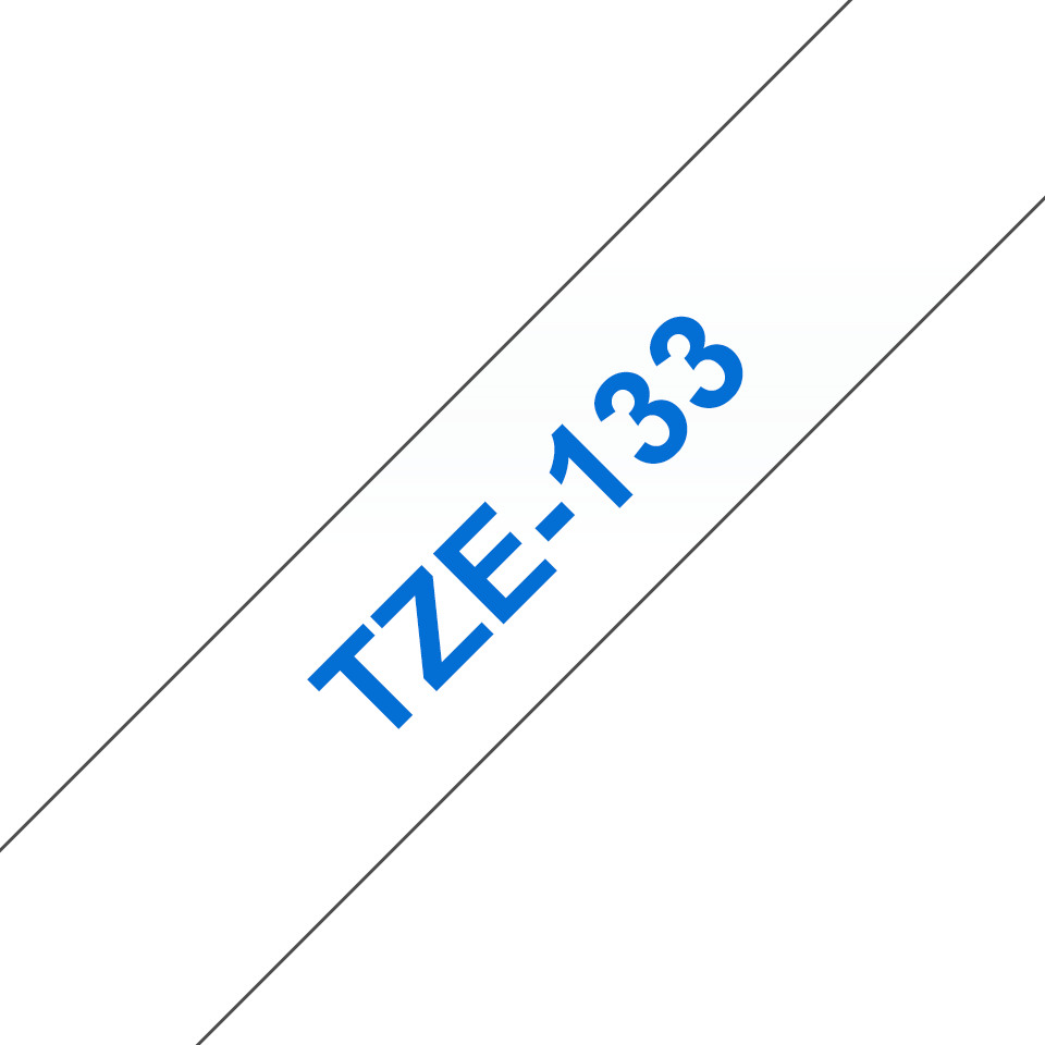 PTOUCH Ruban, laminé bleu/transp. TZe-133 PT-1280VP 12 mm