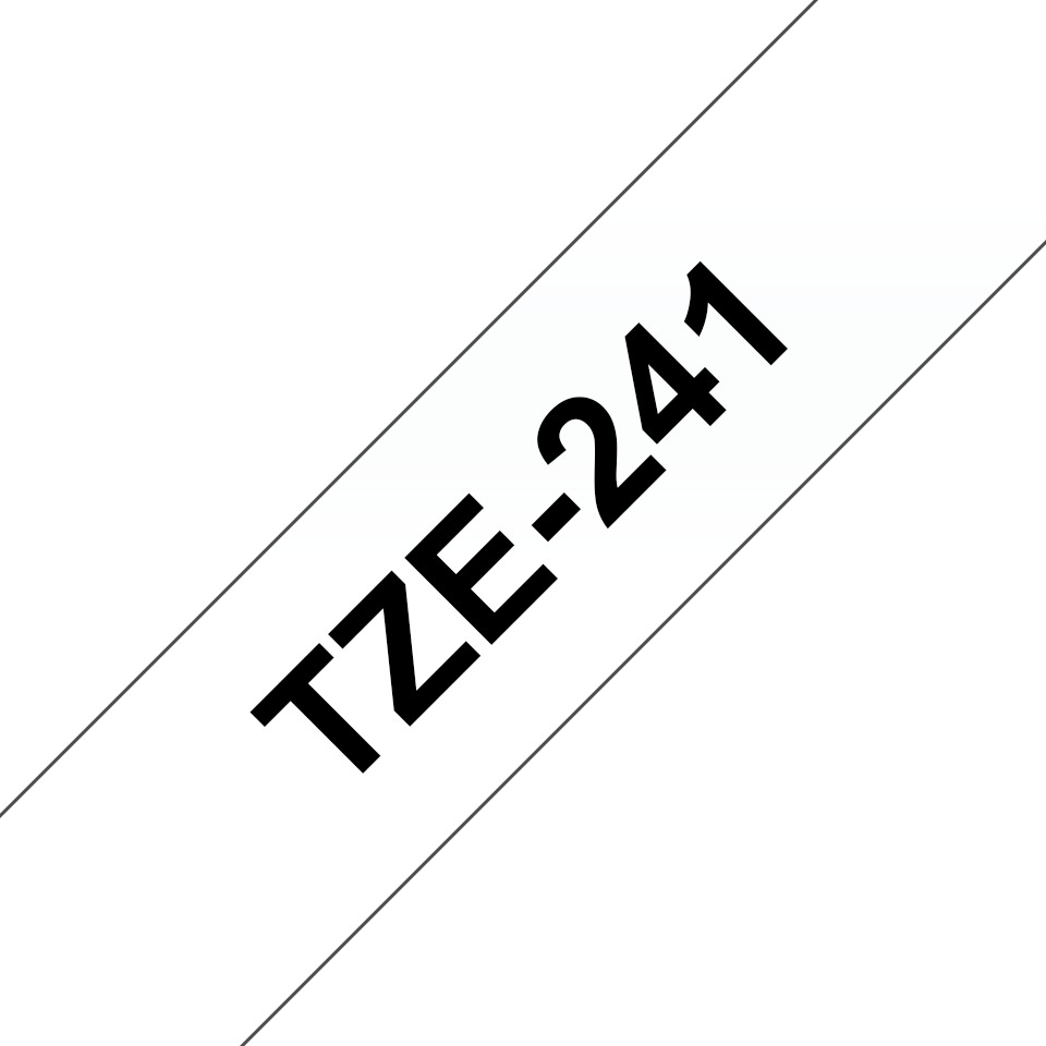PTOUCH Ruban, laminé noir/blanc TZe-241 PT-2450DX 18 mm