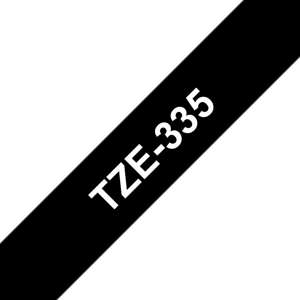 PTOUCH Ruban, laminé blanc/noir TZe-335 PT-1280VP 12 mm
