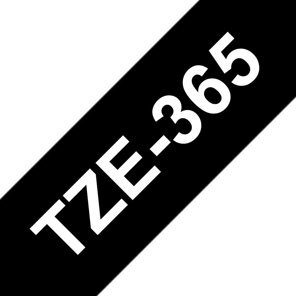 PTOUCH Ruban, laminé blanc/noir TZe-365 PT-3600 36 mm