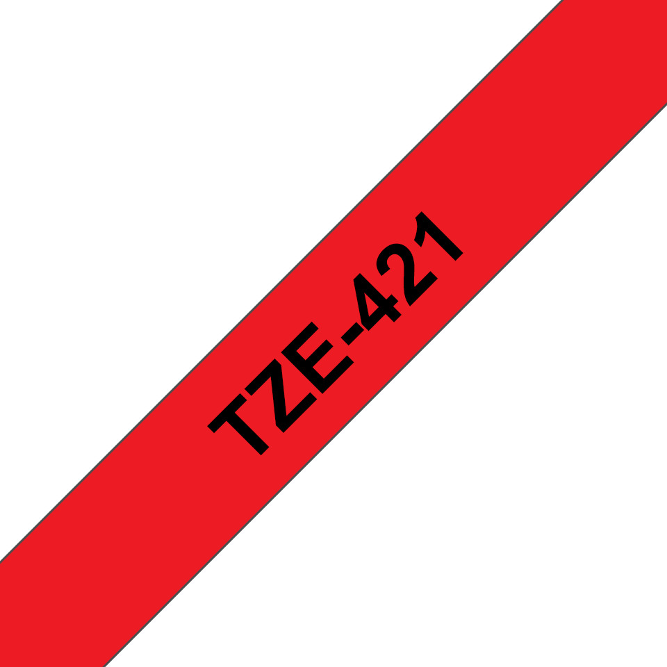 PTOUCH Ruban, laminé noir/rouge TZe-421 PT-1280VP 9 mm