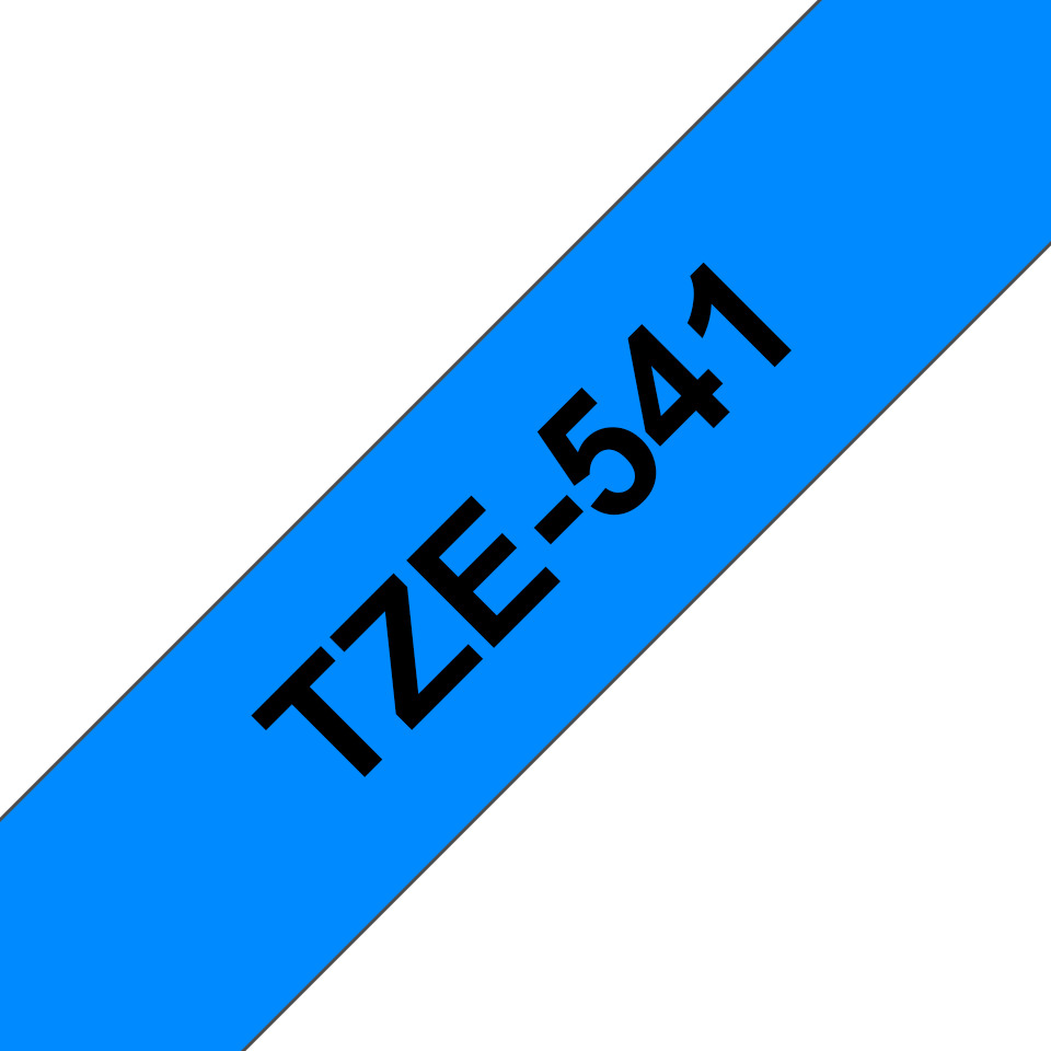 PTOUCH Ruban, laminé noir/bleu TZe-541 PT-2450DX 18 mm