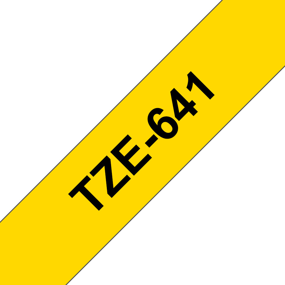 PTOUCH Ruban, laminé noir/jaune TZe-641 PT-2450DX 18 mm