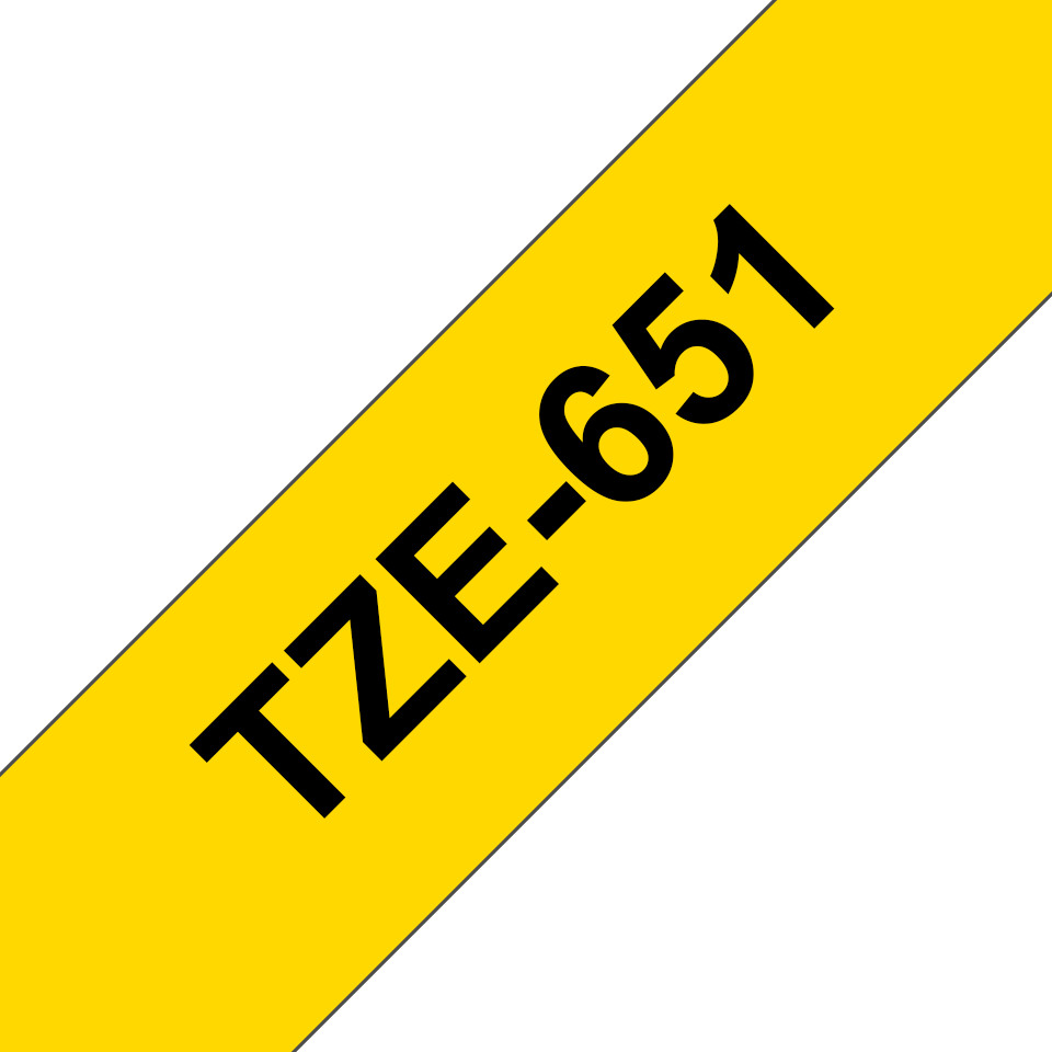 PTOUCH Ruban, laminé noir/jaune TZe-651 PT-2450DX 24 mm