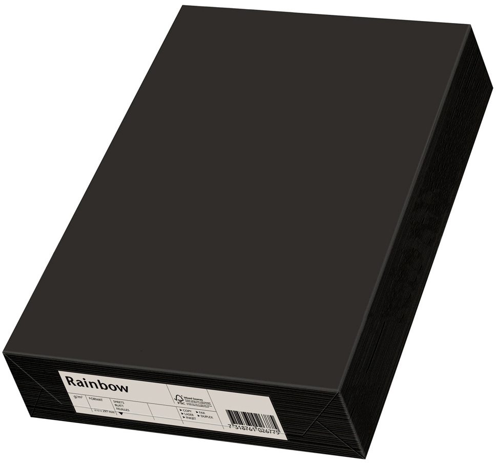 photo RAINBOW Papier noir/99 A3 88042836 FSC, 160g 250 feuilles