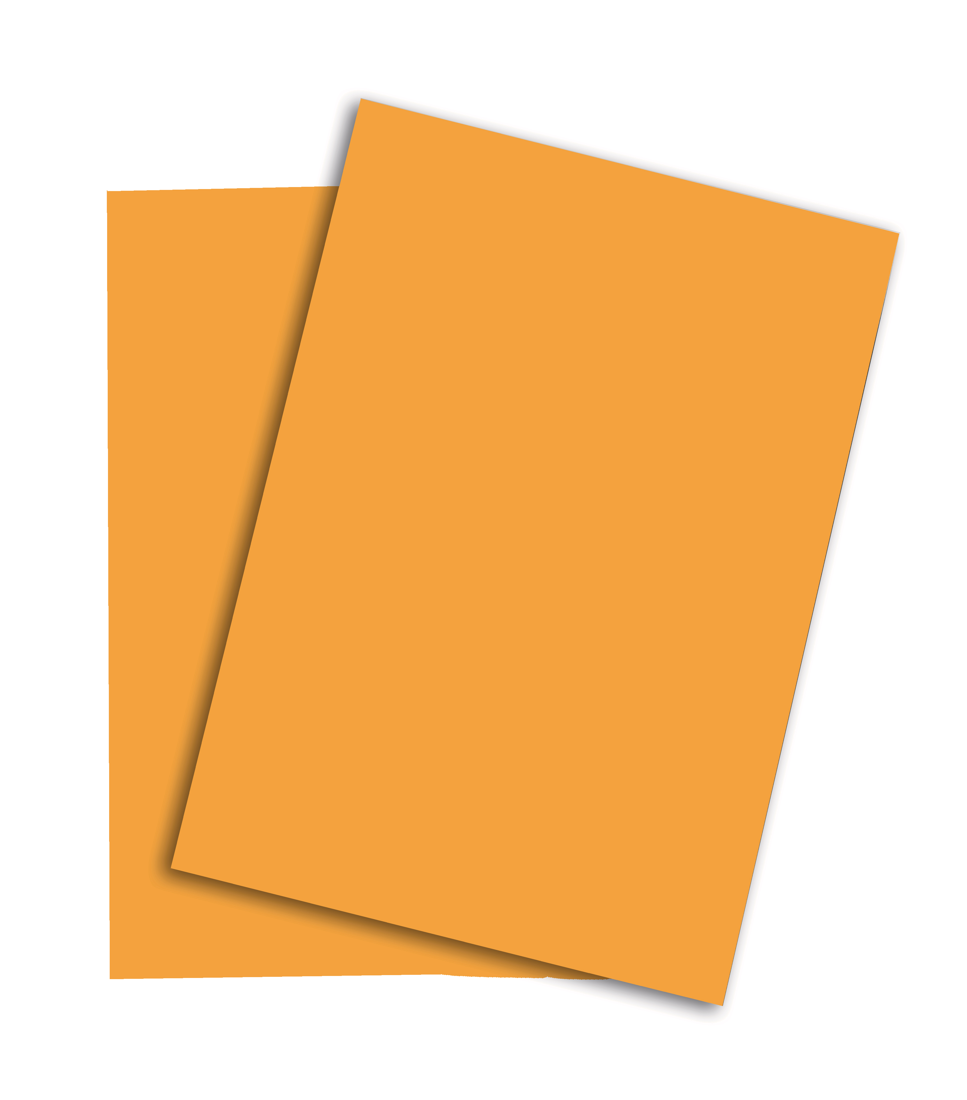 photo RAINBOW Papier orange moyen/22 A4 88043129 160g, orange 250 feuilles